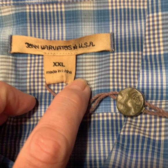 John Varvatos button down mens shirt size XXL - Picture 6 of 12